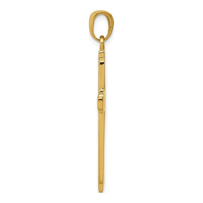 14K Yellow Gold Cross Pendant – view 3