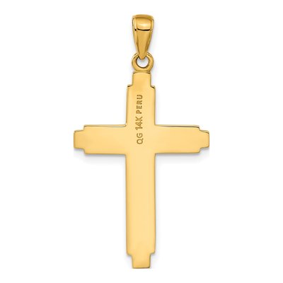 14K Yellow Gold Cross Pendant – view 4
