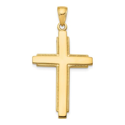 14K Yellow Gold Cross Pendant