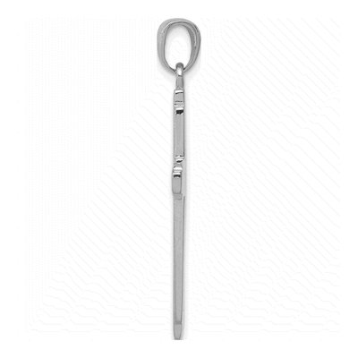 14K White Gold Cross Pendant – view 3