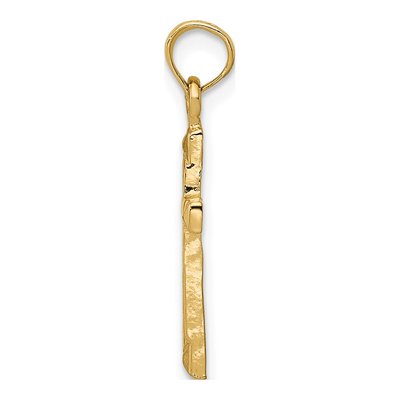14K Yellow Gold Cross Pendant – view 3