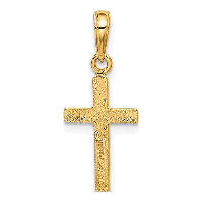 14K Yellow Gold Cross Pendant – view 4