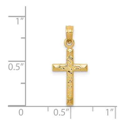 14K Yellow Gold Cross Pendant – view 5