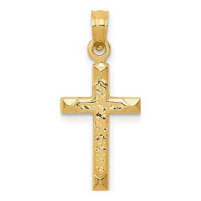 14K Yellow Gold Cross Pendant