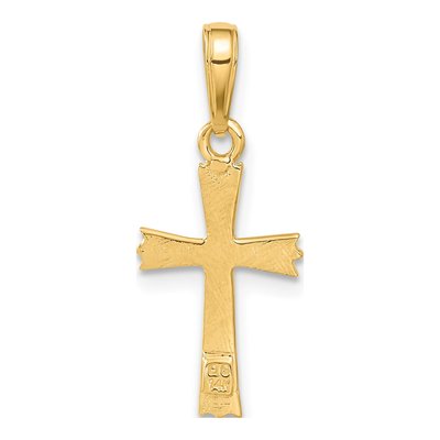 14K Yellow Gold Cross Pendant – view 4
