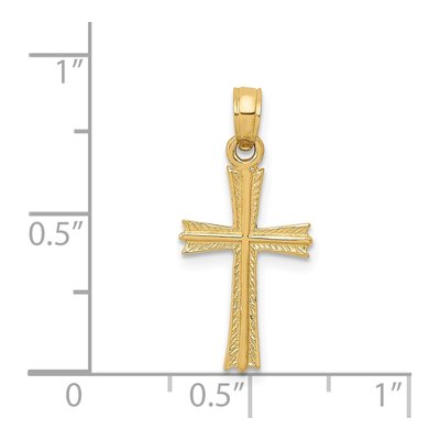 14K Yellow Gold Cross Pendant – view 5