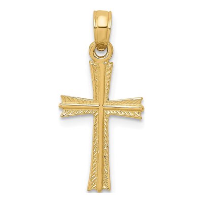 14K Yellow Gold Cross Pendant