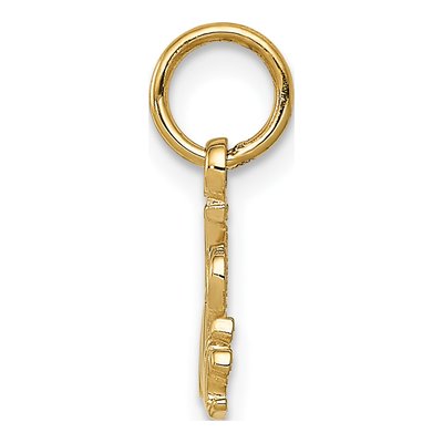 14K Yellow Gold I Heart Music Pendant – view 3