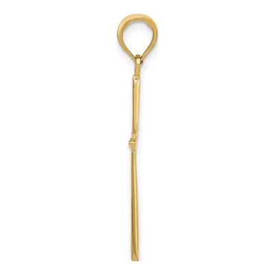 14K Yellow Gold Cross Pendant – view 3