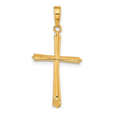 14K Yellow Gold Cross Pendant – view 4