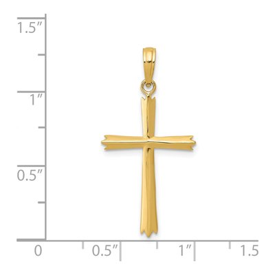 14K Yellow Gold Cross Pendant – view 5