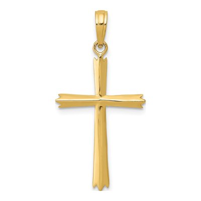 14K Yellow Gold Cross Pendant