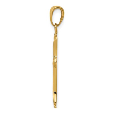 14K Yellow Gold Cross Pendant – view 3