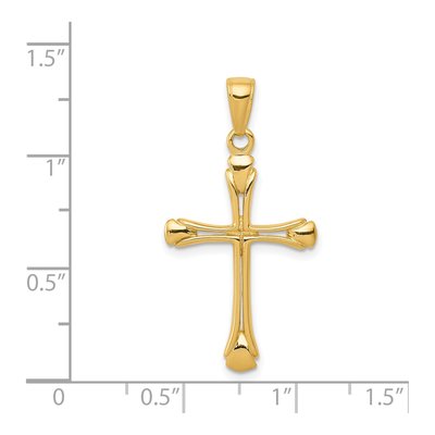 14K Yellow Gold Cross Pendant – view 5