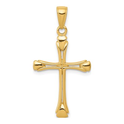 14K Yellow Gold Cross Pendant