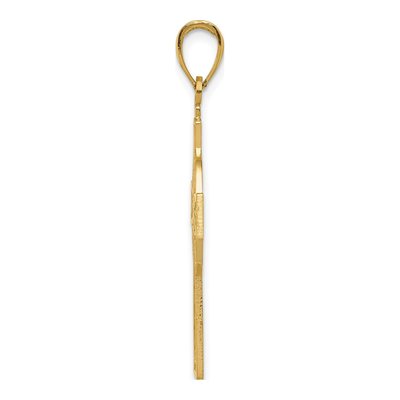 14K Yellow Gold Celtic Cross Eternity Pendant – view 3
