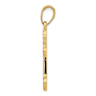 14K Yellow Gold Cross Pendant – view 3