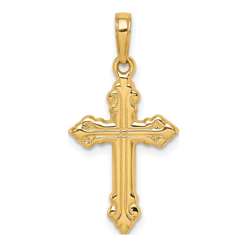 14K Yellow Gold Cross Pendant