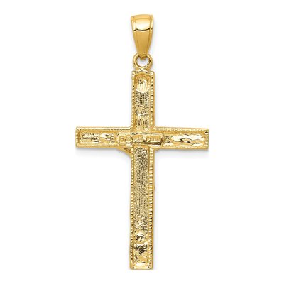 14K Yellow Gold Crucifix Pendant – view 5