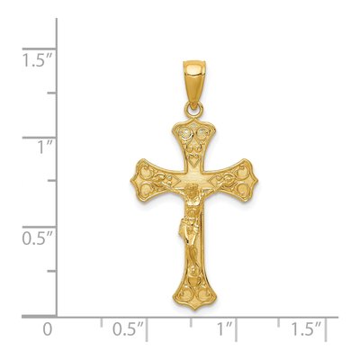 14K Yellow Gold Crucifix Pendant – view 4