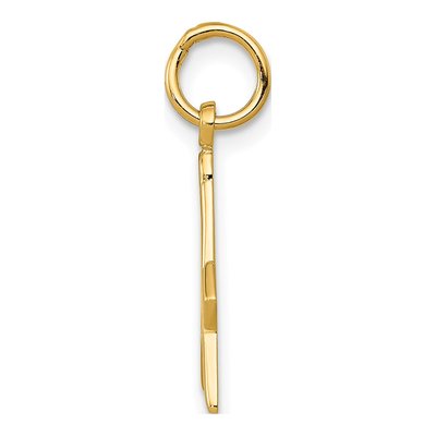 14K Yellow Gold Masonic Symbol Charm Pendant – view 3
