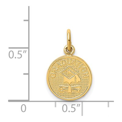 14K Yellow Gold Graduation Pendant – view 4
