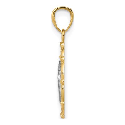 14K Yellow Gold Cherub Pendant – view 3