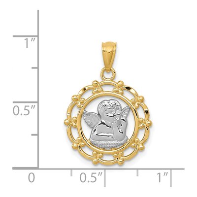 14K Yellow Gold Cherub Pendant – view 5