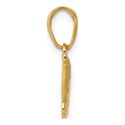 14K Yellow Gold Praying Hands Pendant – view 3