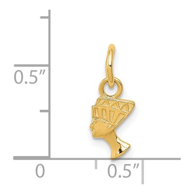 14K Yellow Gold Nefertiti Pendant – view 5