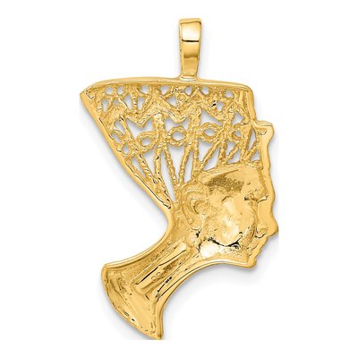 14K Yellow Gold Nefertiti Pendant – view 4