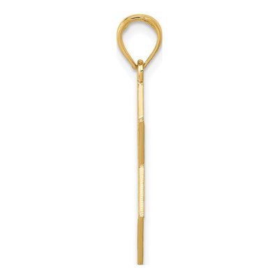 14K Yellow Gold Star of David Menorah Pendant – view 3
