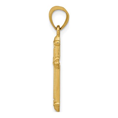 14K Yellow Gold Passion Cross Pendant – view 3
