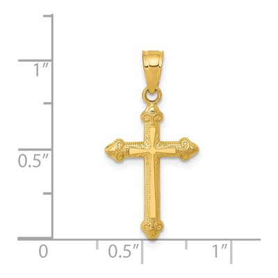 14K Yellow Gold Passion Cross Pendant – view 4