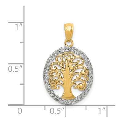 14K Yellow Gold Tree of Life Pendant – view 5