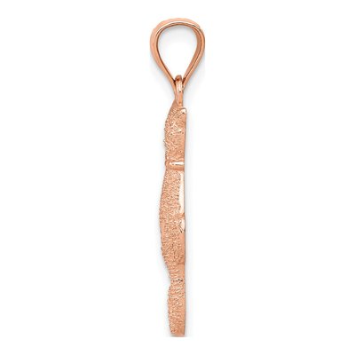 14K Rose Gold Two Sitting Cats Pendant – view 3