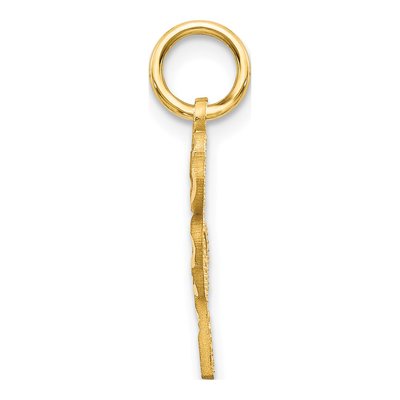 14K Yellow Gold Leaf Clover Pendant – view 3