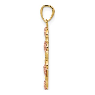 14K Two-Tone Gold Our of Guadalupe Pendant – view 3
