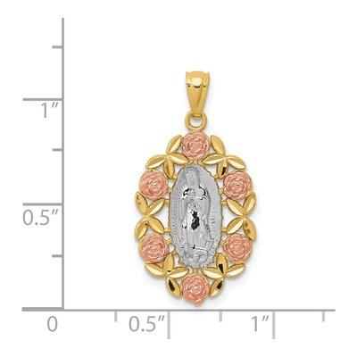 14K Two-Tone Gold Our of Guadalupe Pendant – view 5
