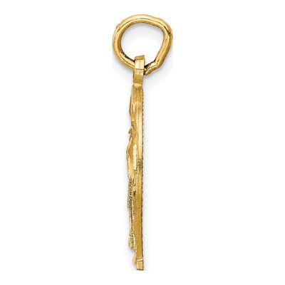 14K Yellow Gold Horseshoe Pendant – view 3