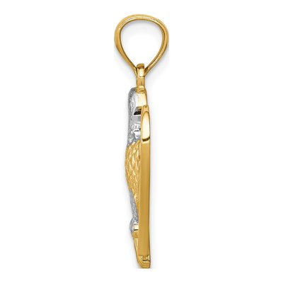 14K Yellow Gold Eagle Pendant – view 3