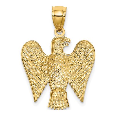 14K Yellow Gold Eagle Pendant – view 4