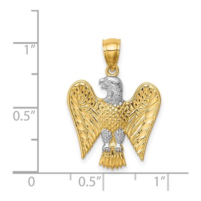 14K Yellow Gold Eagle Pendant – view 5