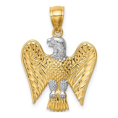 14K Yellow Gold Eagle Pendant