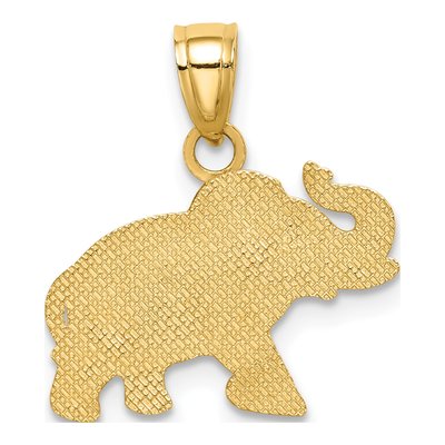 14K Yellow Gold Elephant Pendant – view 4
