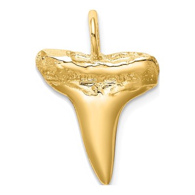 14K Yellow Gold Shark Tooth Pendant – view 5