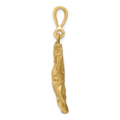14K Yellow Gold Cancer Zodiac Pendant – view 3