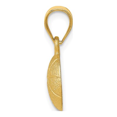 14K Yellow Gold Basketball Pendant – view 3