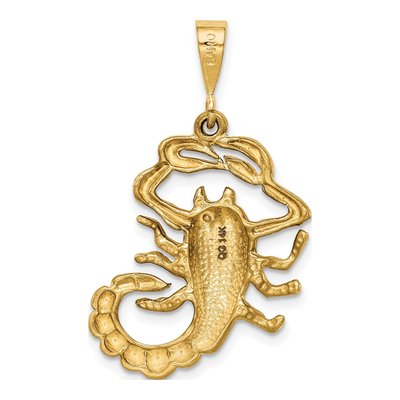 14K Yellow Gold Scorpio Zodiac Pendant – view 5
