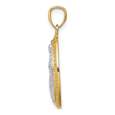 14K Yellow Gold Miraculous Medal Pendant – view 3